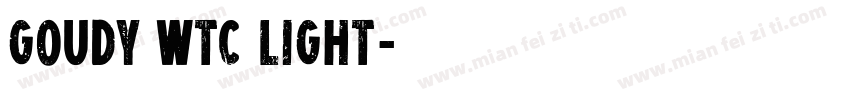Goudy WTC Light字体转换